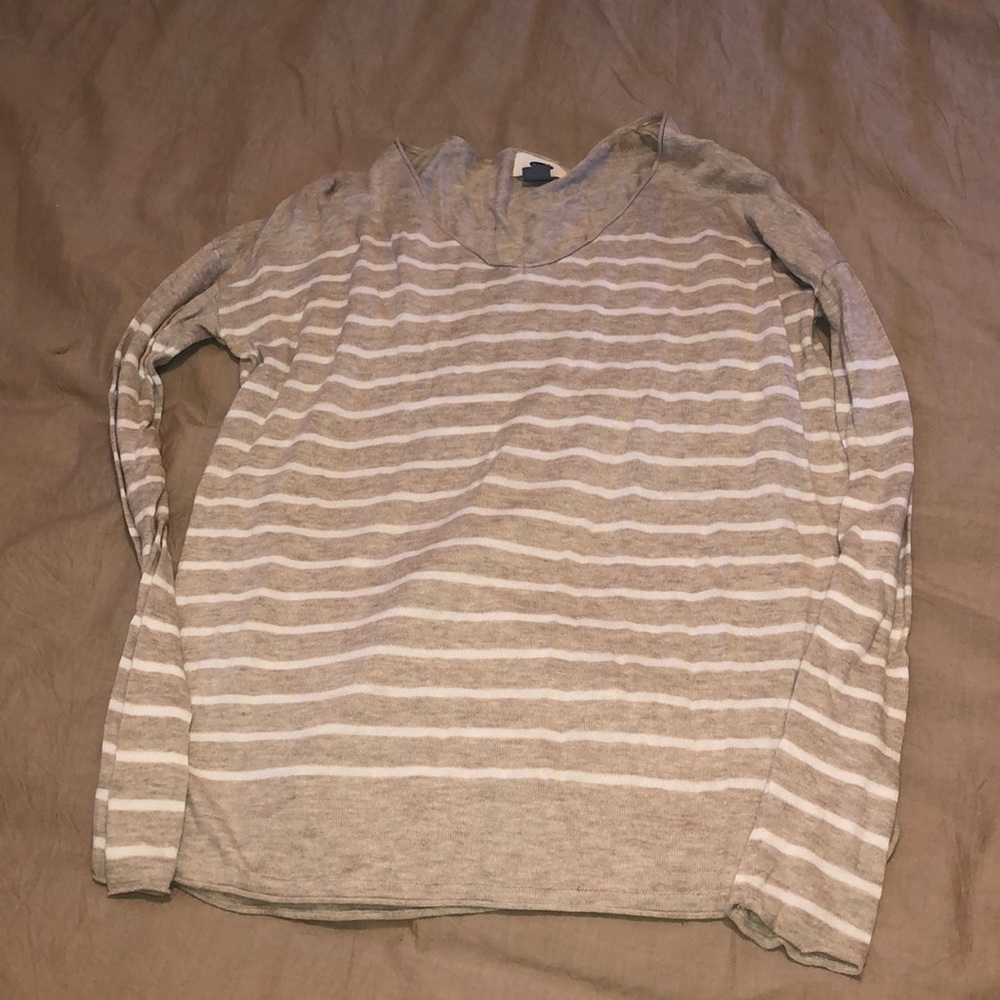 Striped light sweater